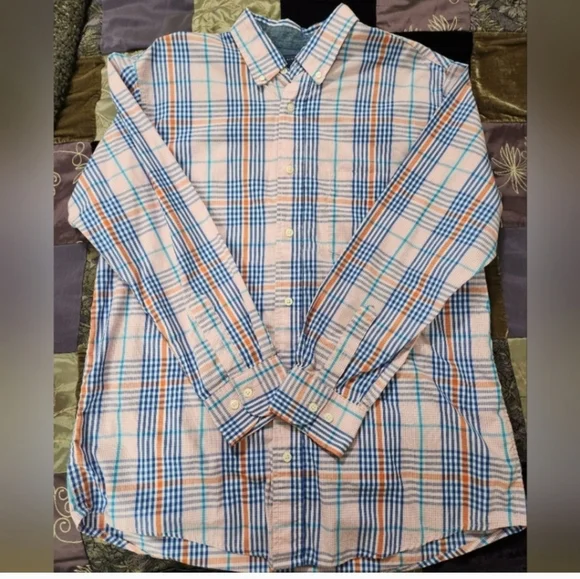 Men's Plaid Saddlebred Button Down Shirt - Picture 3 of 11